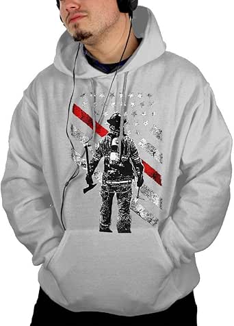 thin red line firefighter hoodie