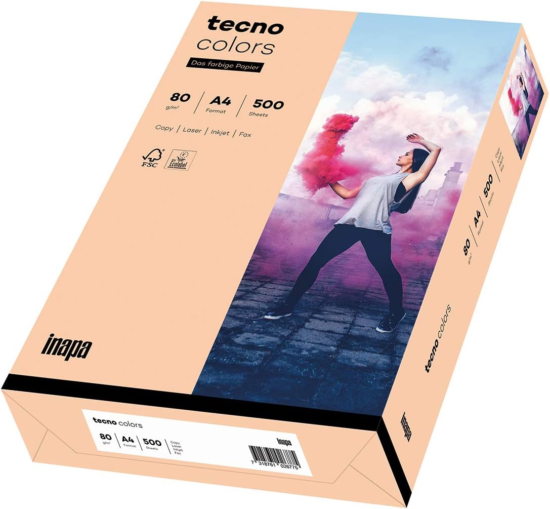inapa Coloured printer paper, colourful paper tecno