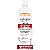 Nootie Medicated Pet Shampoo, Chlorhexidine Dog Shampoo for Itch Relief, Sold in over 5,000 Vet Clinics &amp; Pet Stores Worldwide- 16oz