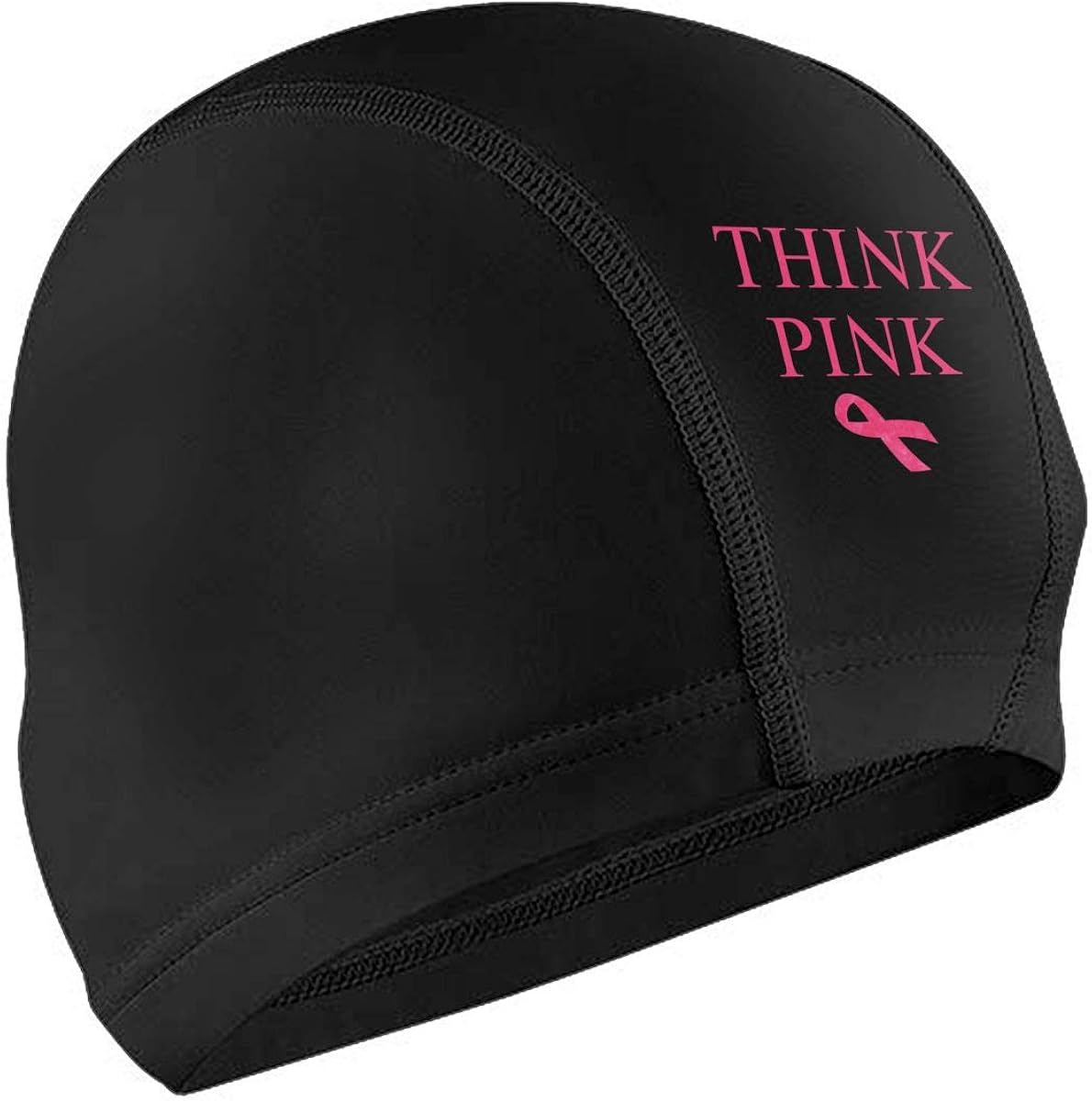 Lycra Swim Cap Think Pink Breast Cancer Awareness with