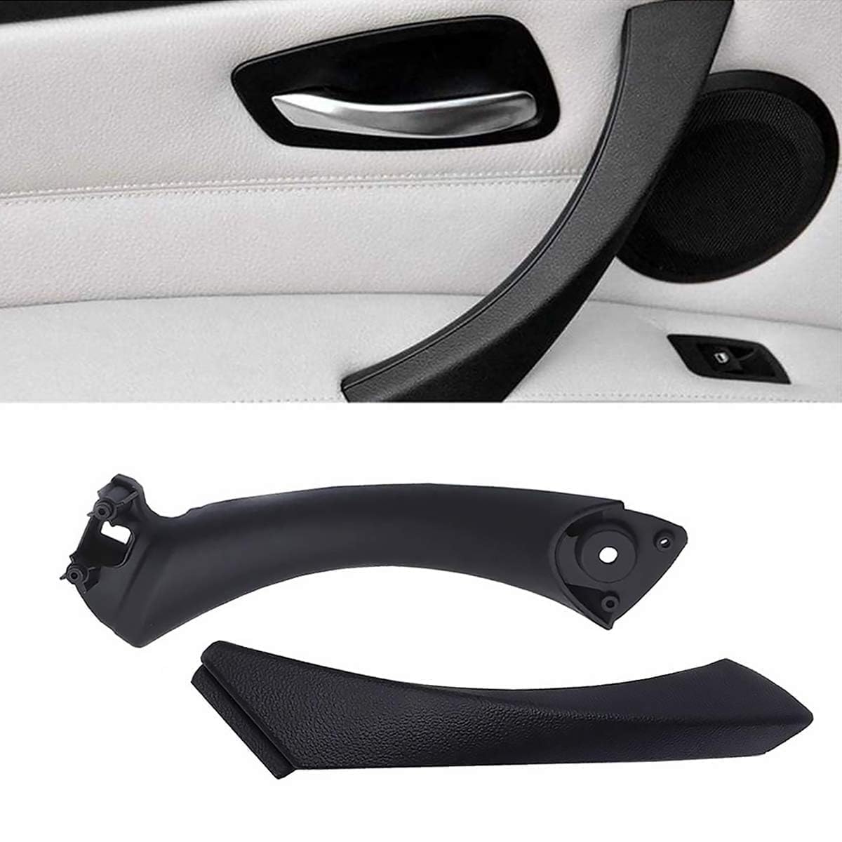 TTCR-II Door Handle Replacement Compatible with BMW 3 Series E90/E91 323 325 328 330 335 Sedan&Touring,Left Front/Left Rear Passenger Door Pull Handle+Door Handle Outer Cover(Left)