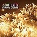 ZOIC 500 LED Christmas Wedding Party Fairy String Lights Lamp 100 Meters (328 feet) 8 Modes 31V Memory Function Warm White primary