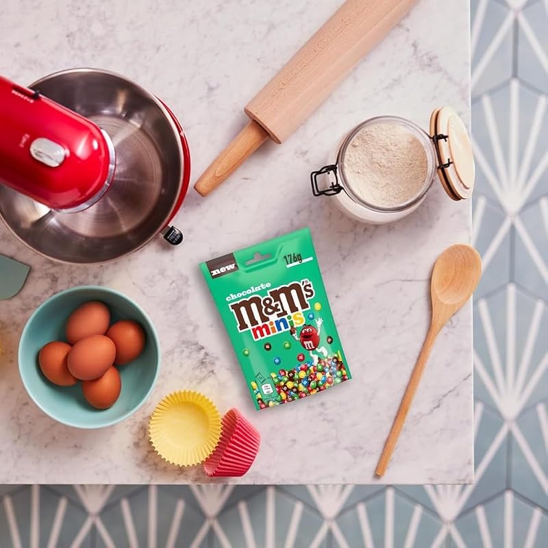 M&m's minis snack em bolas coloridas de chocolate ao leite 176g