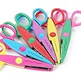 Decorative Paper Edge Scissor Set –5'' Colorful Paper Edger Scissors Great for Kids, Teachers, Crafts, Scrapbooking, DIY Proj