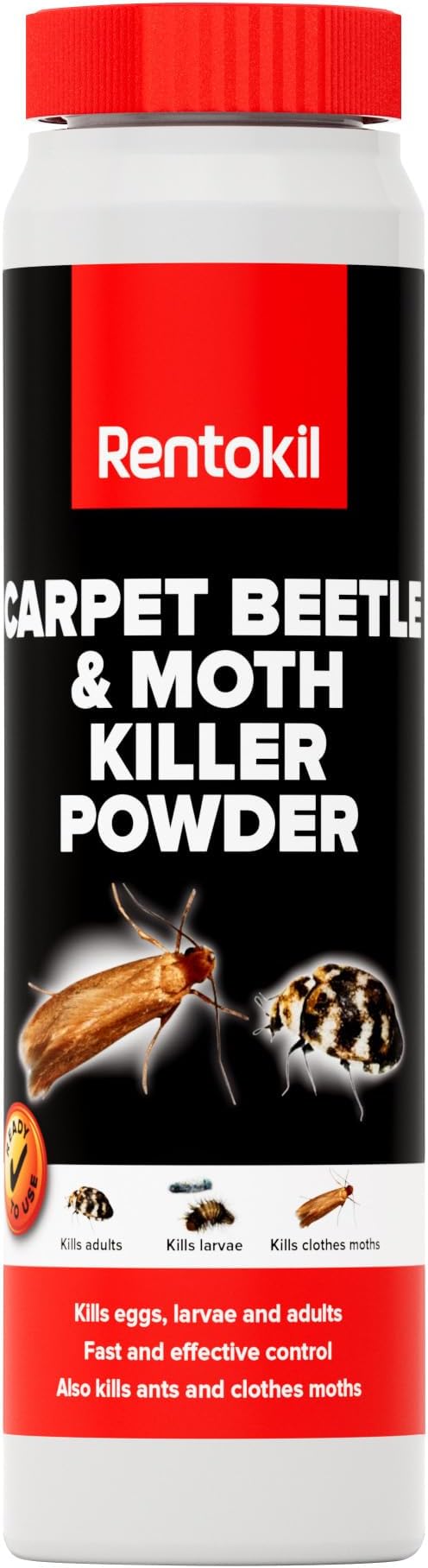 Rentokil PSC50 Carpet Moth and Beetle Killer Powder 150g