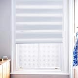 SMONTER Day Night Zebra Roller Blind 85x150cm 2 Pack White view 6