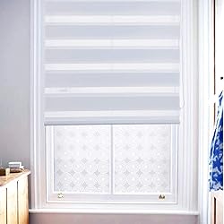 LUCKUP Horizontal Window Shade Blind Zebra Dual