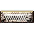 Akko Mechanical Gaming Keyboard with Walnut Wooden Case, MU01 Mountain Seclusion 65% 68-Key RGB 2.4G Wireless/Bluetooth/Wired Hot-swappable Keyboard with PBT Dye-Sub Keycaps for Mac & Win