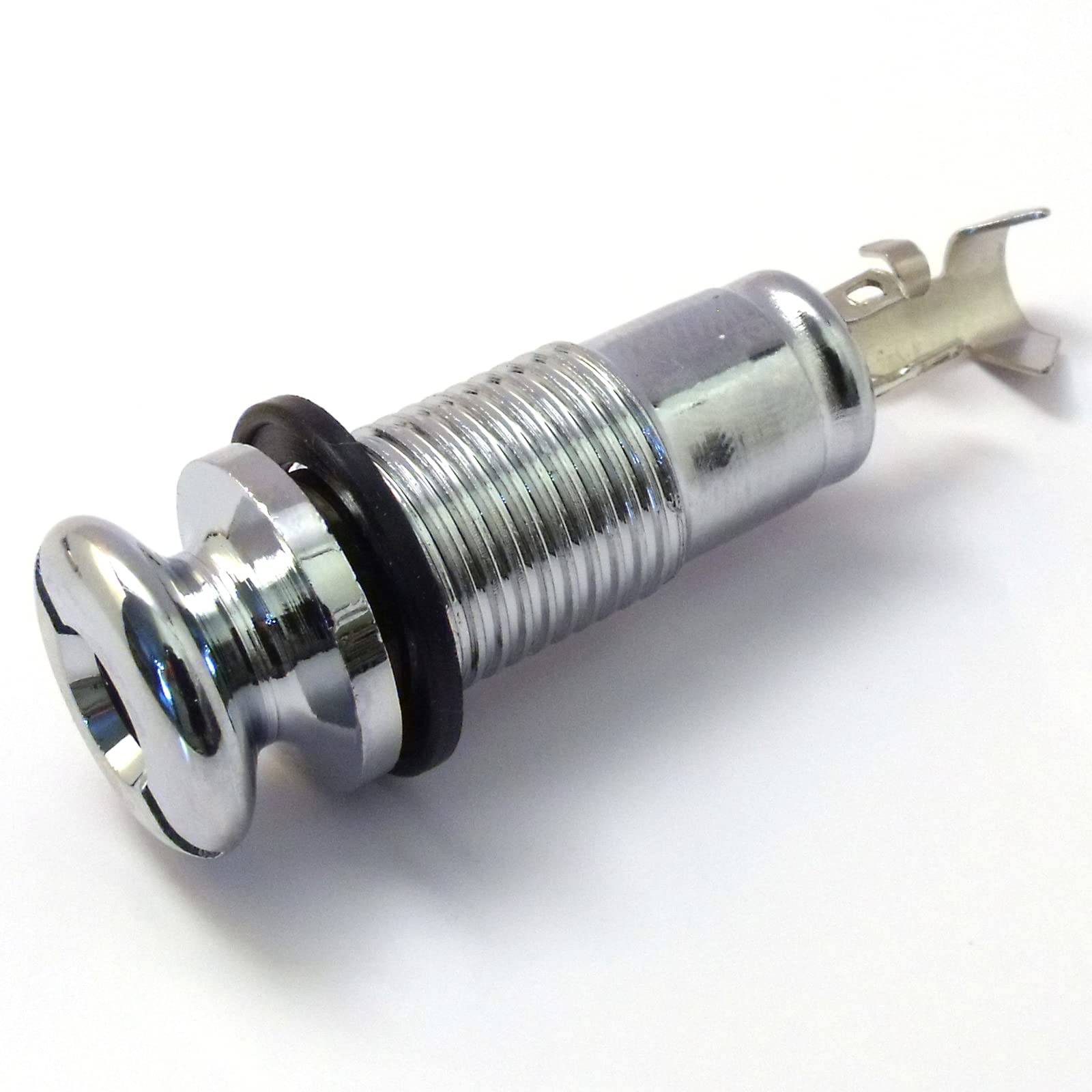 Acoustic guitar Long Jack socket Socket chrome finish screw in