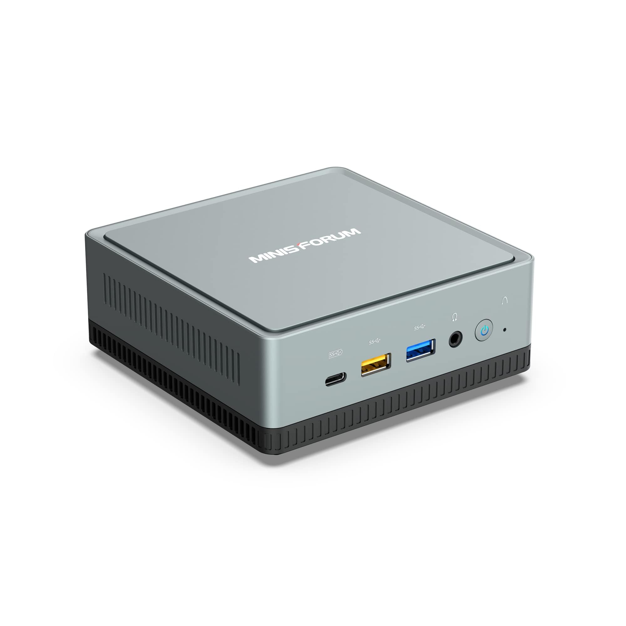 MINISFORUM DeskMini UM700 Mini PC AMD Ryzen 7 3750H Small PC, 16GB RAM+512GB PCIe SSD, HDMI/DP/USB-C 4K@60Hz Outputs, 2.5G LAN, 4xUSB Port Radeon RX Vega 10 Graphics Small Form Factor