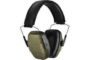 GUCHO 34 dB NRR Noise Reduction Safety Shooting Ear Muffs,Hearing Protection Ear Muffs,Shooting Range Ear Protection for Hunting Mowing