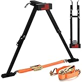 GADFISH Adjustable RV Hitch Mount Stabilizer, Height Adjustable of 11"-32" RV Stabilizer, Foldable Stabilizer Jacks Universal Fit 2" Receiver with 2 Setting Options, Black