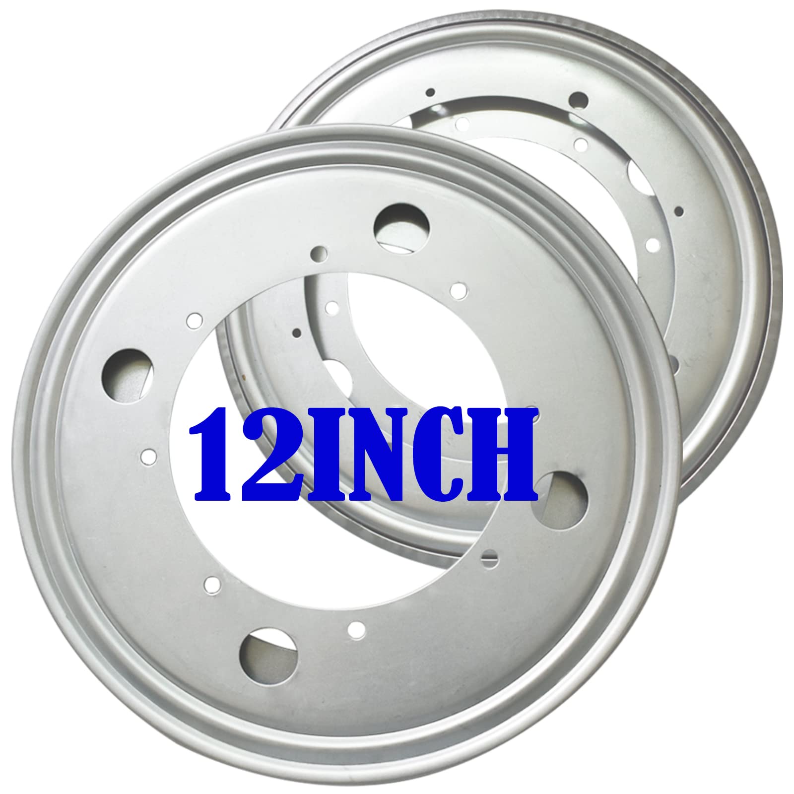 Photo 1 of 2 Pack Lazy Susan Hardware 12 Inch, Circle Lazy Susan Base 5/16 Inch, Heavy Duty Swivel Plate Hardware for Serving Trays Book Racks Craft Table Shelves Dollhouse, Zinc Plated Lazy Turntable