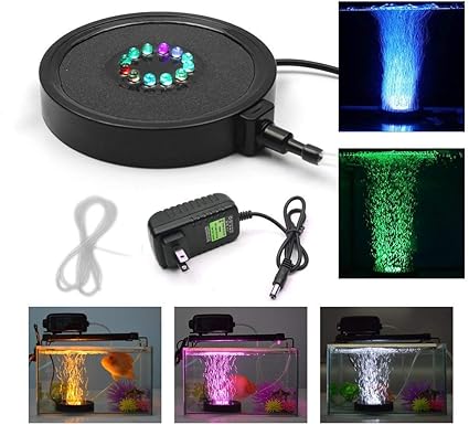 Amazon Com Kapata Fish Tank Light Underwater Air Bubble Color