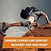 CopperJoint Pull On Compression Knee Brace for Women & Men – Copper-Infused Nylon & Non-Slip Design – Elastic Knee Compression Sleeve for Active Lifestyles, Sports and Outdoors – Workout Braces, Large