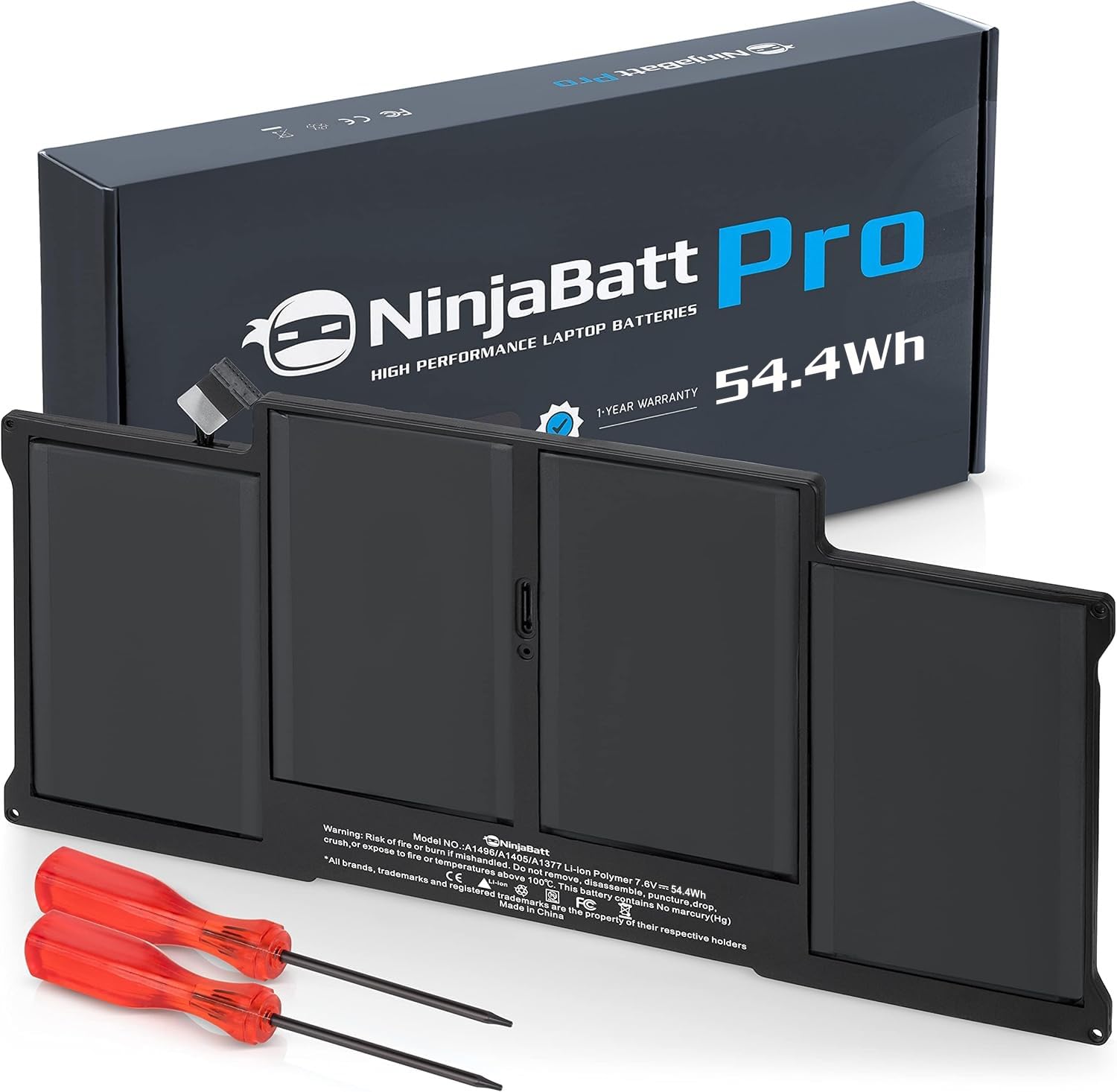 NinjaBatt Battery A1466 for Apple MacBook Air 13