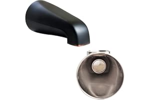 SENTO BETTER HOME BETTER LIFE SENTO Oil Bronze Universal Heavy Durable Metal Bathroom Tub Spout Without Diverter, Heavy Duty Metal Bathtub Faucet Without Shower Diverter - 4 Inches 1/2" IPS Inside Thread, Oil-Rubbed Bronze