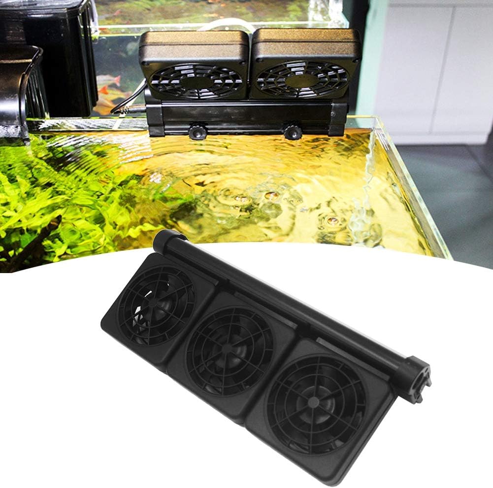Pssopp Aquarium Adjustable Fish Tank Cooling Fan Heat Dissipation Fans Aquarium ColdWind Cooling System for for Salt Fresh Water Tank(3 Head) - Image 4