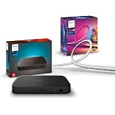 Philips Hue Play HDMI Sync Box 8K + Gradient 75" Smart TV Light Strip - Sync Your Video Games, Movies, and Music - Requires Hue Bridge - Supports Dolby Vision HDR10+ - Control with Hue App