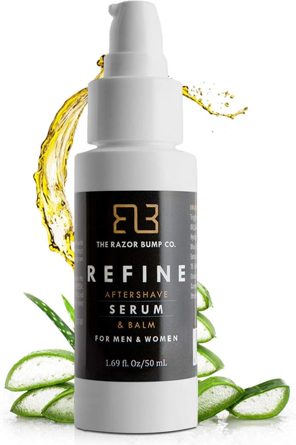 Refine Razor Bump Treatment for Women and Men - Ingrown Hair and PFB Solution for Bikini Area, Sensitive Skin and Armpits - Master the Art of Shaving