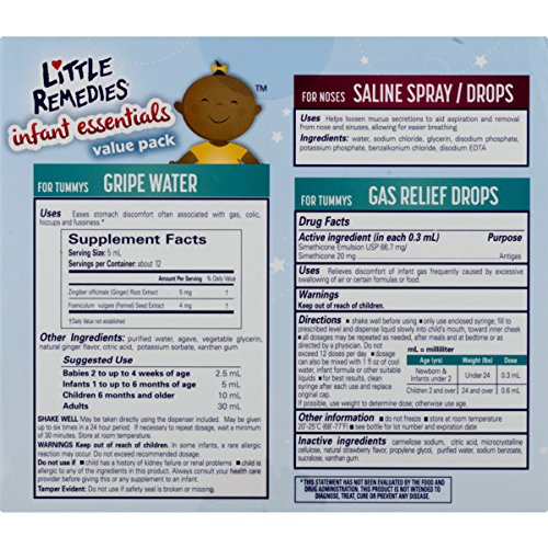 Little Remedies Infant Essentials Value Pack | 3 Great Products for Baby's Nose and Tummy