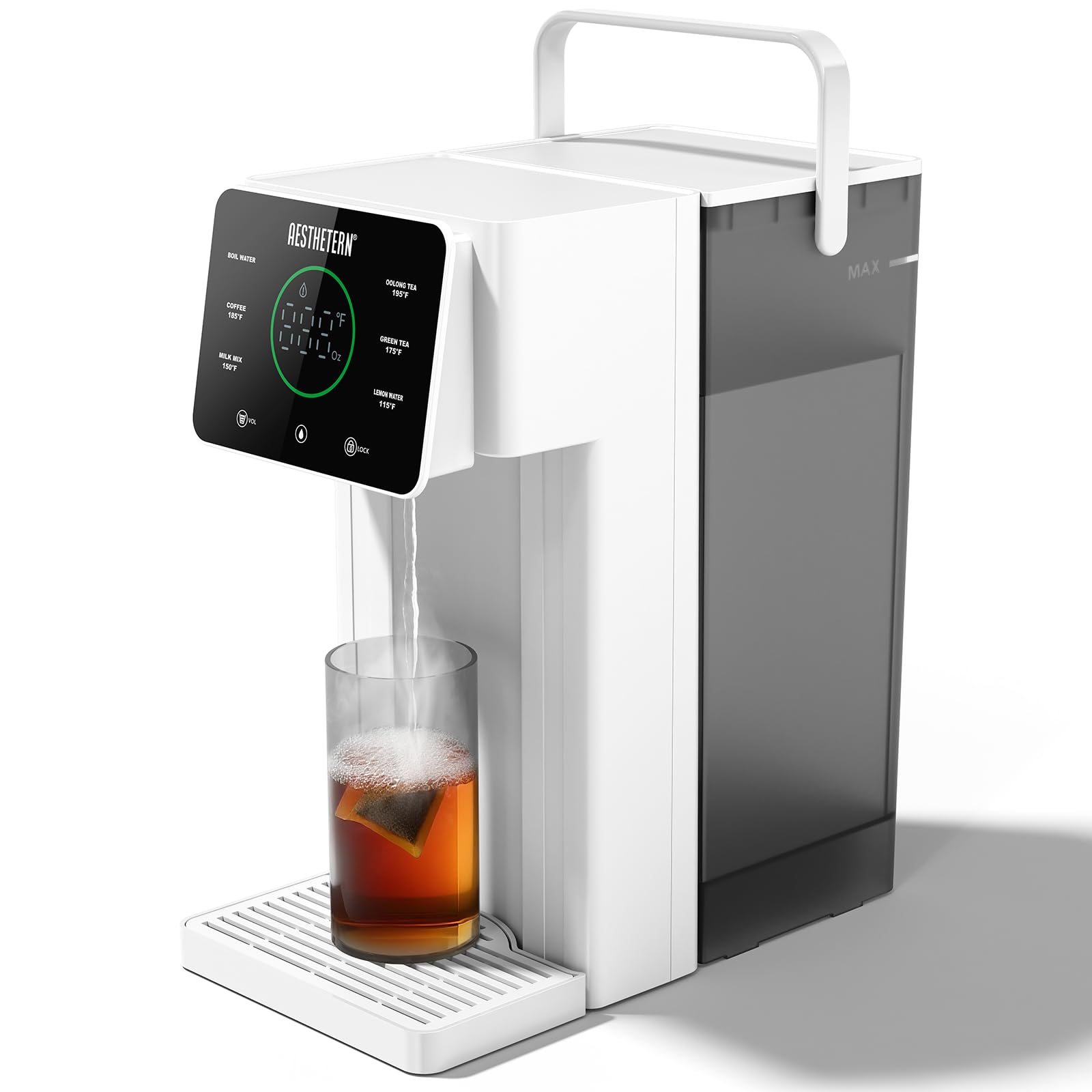 Photo 1 of Instant Hot Water Dispenser Countertop for Rapid Heating, Electric Kettle with 6 Temperature Settings & 4 Volume Options, Water Boiler with 3L Removable BPA-Free Water Tank White