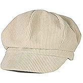 Brcus Women Vintage Newsboy Cabbie Peaked Beret Cap Warm Baker Boy Visor Hat Flat Cap