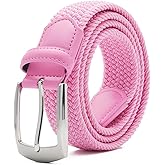 Fabio Valenti Canvas Elastic Fabric Woven Stretch Braided Belts for Men Women Junior with Multicolored/Full Sizes