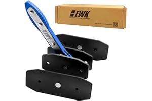 EWK Brake Caliper Press Tool Piston Spreader Pad 360 Degree Swing Ratchet with 2 Pcs Steel Plates Range from 1.59"-2.83"