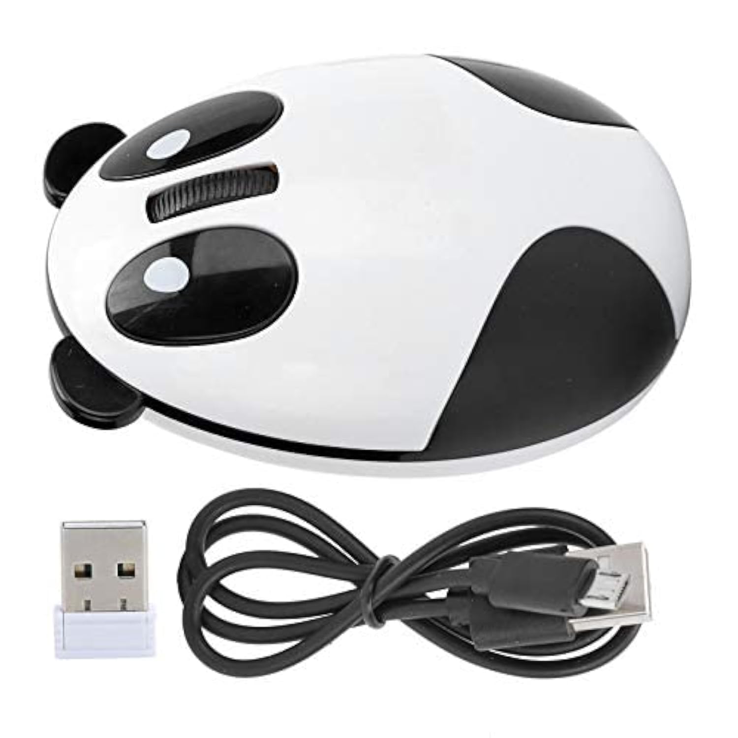 Wireless Cute Panda Computer Mouse Ergonomic Rechargeable Optical Mouse for Win/Mac/Linux/Andriod/IOS