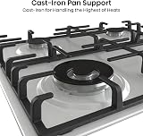 Hisense GM773XF 75cm Gas Hob 5 Burners Wok Ring Easy Clean Stainless Steel view 3