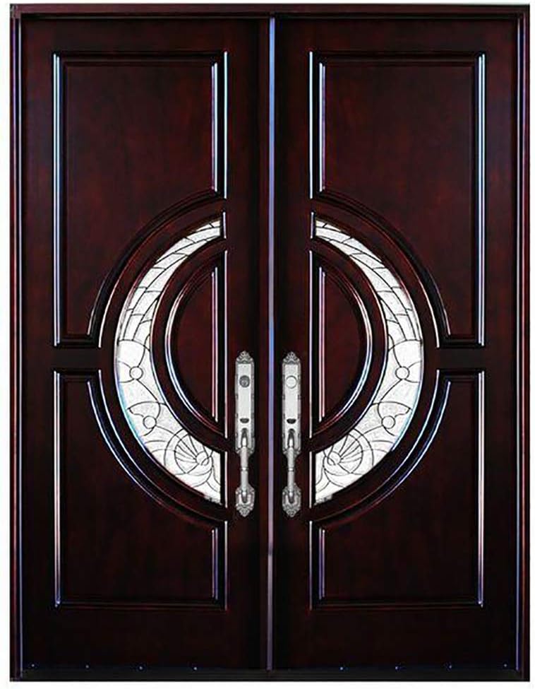 36"X80" Exterior Front Entry Door Finished Crescent Style 36"X80" Exterior Front Entry Door Finished Crescent Style