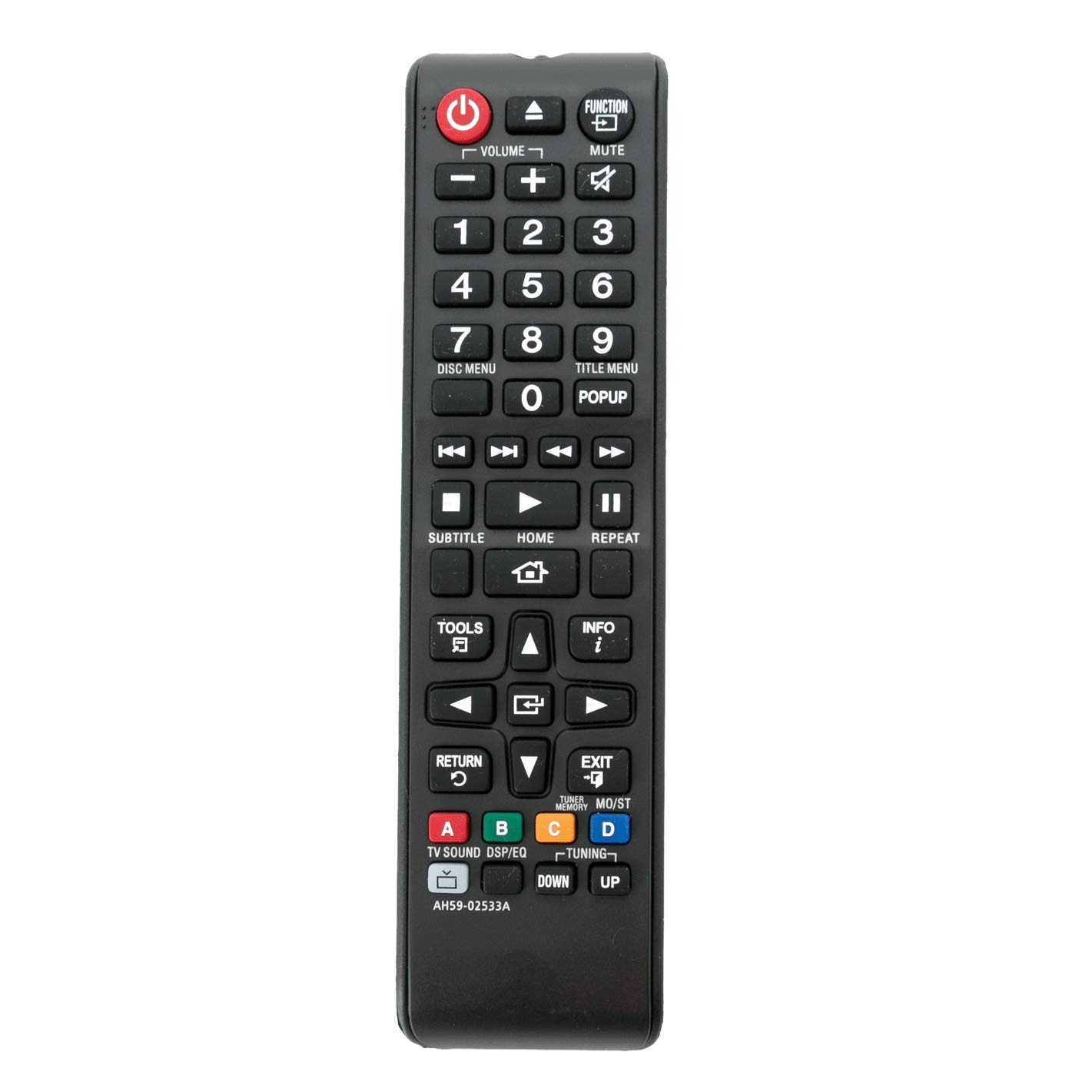 VINABTY AH59-02533A Remote Control Replace for Samsung Blue Ray Home Theater System HT-F4500 HT-H5500W HT-H4530 HT-H5530 HT-J4100 HT-J5500W