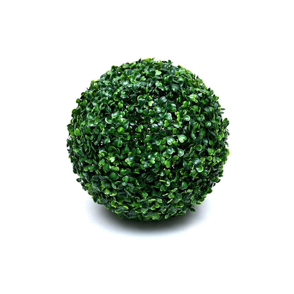 Uposao Artificial Grass Dome Ball Plants Grass Ball Green Plastic Plant Ball Boxwood Decor Cone for Shopping Mall Home Office Wedding Decoration Supplies (28cm, 1Pcs)
