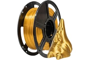 Flashforge 3D Printer Filament Silk PLA 1.75mm 1kg Spool-Dimensional Accuracy +/- 0.02mm (Gold)