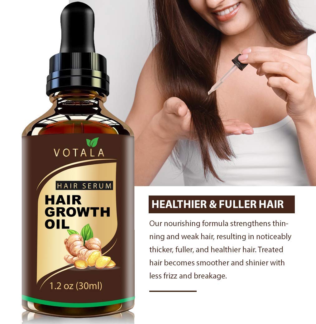 Hair Growth Serum, Votala Hair Growth Treatment, Hair Serum, Anti Hair Loss, Thinning, Balding, Repairs Hair Follicles, Promotes Thicker, Stronger Hair, And Promotes Hair Regrowth : Beauty