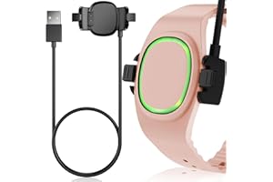 Kuaguozhe Compatible with Disney-Magic Band Plus Charger, 3.3ft Replacement Charger Only Compatible with Disney-Magic Band+, Black