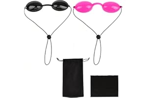 Tanning Goggles, Tanning Goggles for Tanning Beds with Storage Bag and Cleaning Cloth for Eye Protection, Sunbathing