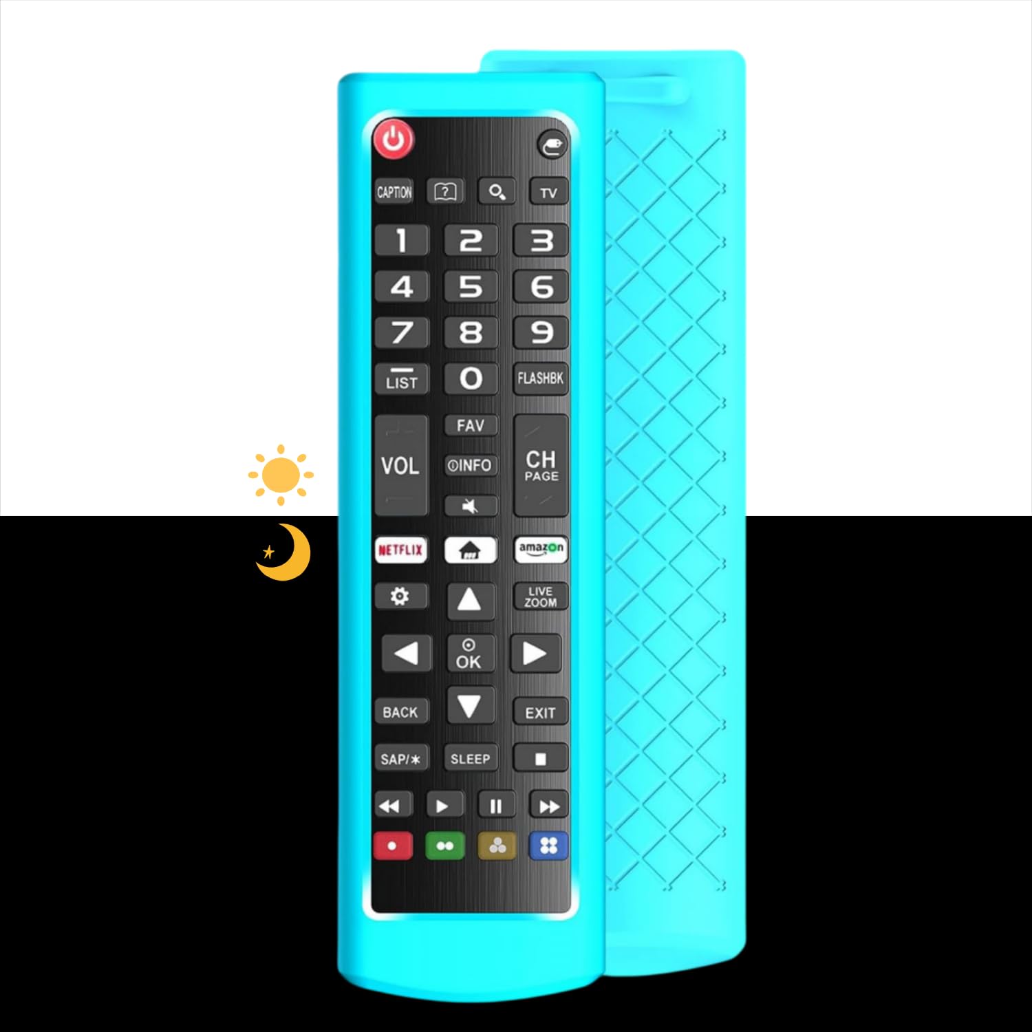 LG TV Remote Cover, Silicone Protective Case for AKB75095307 AKB75375604 AKB74915305, Anti-Slip Skin Sleeve for LCD LED HDTV 3D 4K OLED
