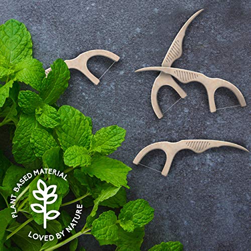 The Humble Co. Floss Picks (200 Count) Sustainable, Plant Based and