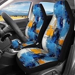 Semiouray Multi-Color Graffiti Print Car Seat