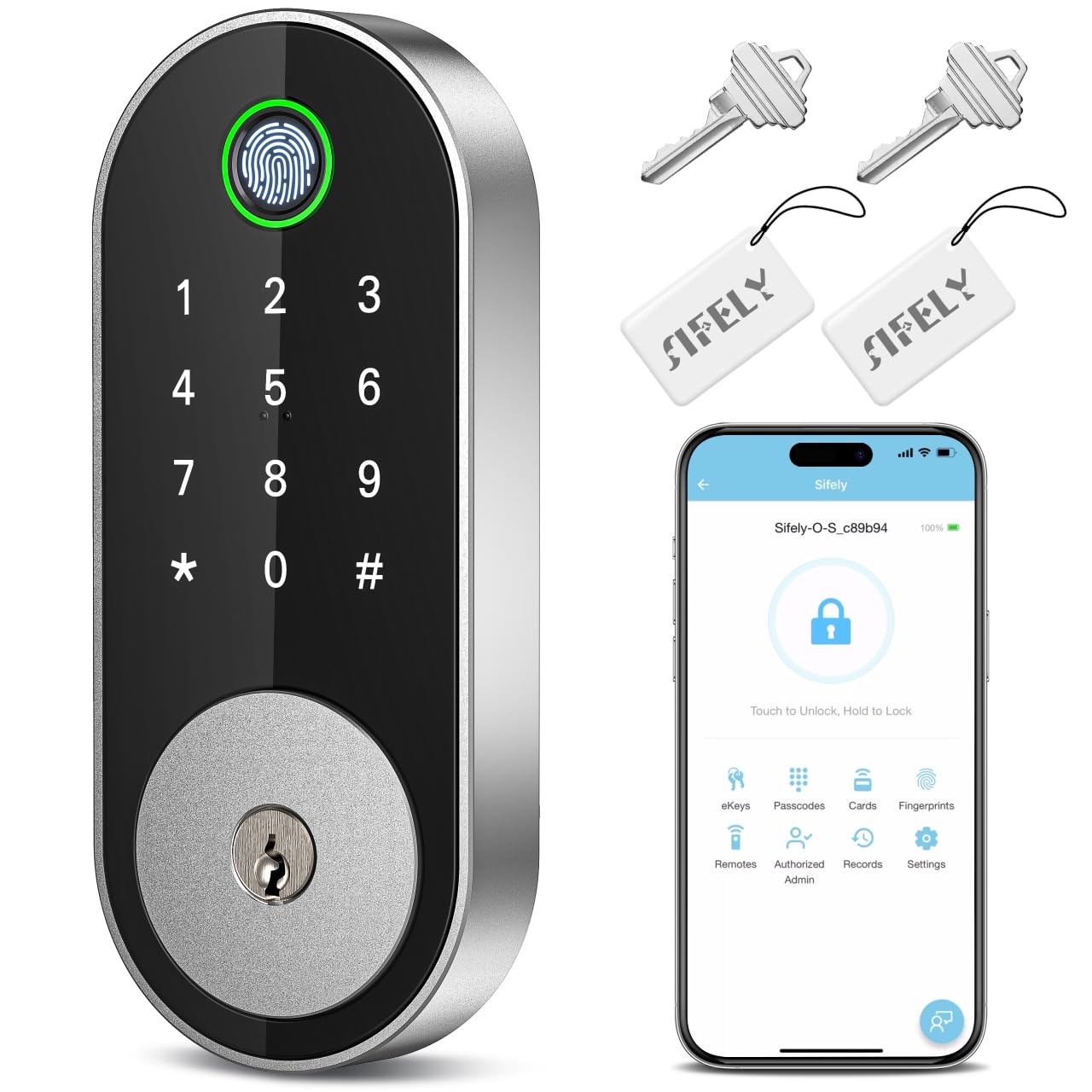 Mua Built-in WiFi Deadbolt Smart-Lock with Keypad: Sifely Keyless Entry ...