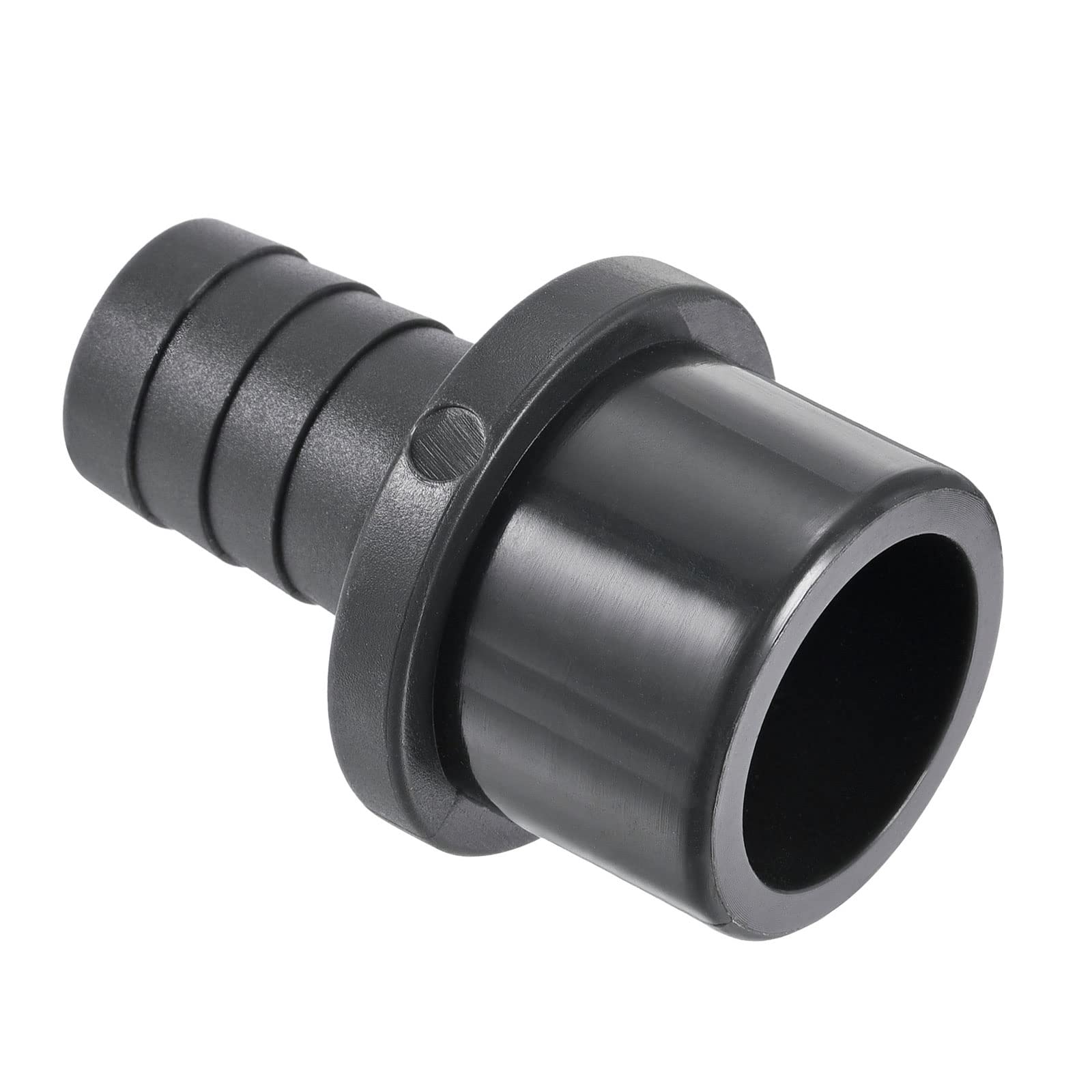 M METERXITY 1 Pack PVC Pipe Fitting - Water Tube Connector, 20mm Barb Straight Pipe Joint, Apply to Outdoor/Garden/Pool (OD 32mm, Black)