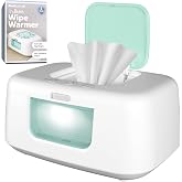 Jool Baby TinyBums Baby Wipe Warmer &amp; Dispenser with LED Changing Light &amp; On/Off Switch (Aqua)