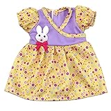 Doll Dress Clothes for Baby Bitty Doll , AOFUL Small Rabbit Decoration Doll Dresses for 12 -15 Inches American Girl Dolls