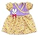 Doll Dress Clothes for Baby Bitty Doll , AOFUL Small Rabbit Decoration Doll Dresses for 12 -15 Inches American Girl Dolls