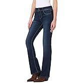 WallFlower Luscious Curvy Bootcut Jeans for Women, Mid-Rise Insta Stretch Denim, Size-Inclusive Juniors Jeans, Sizes 0 to 24