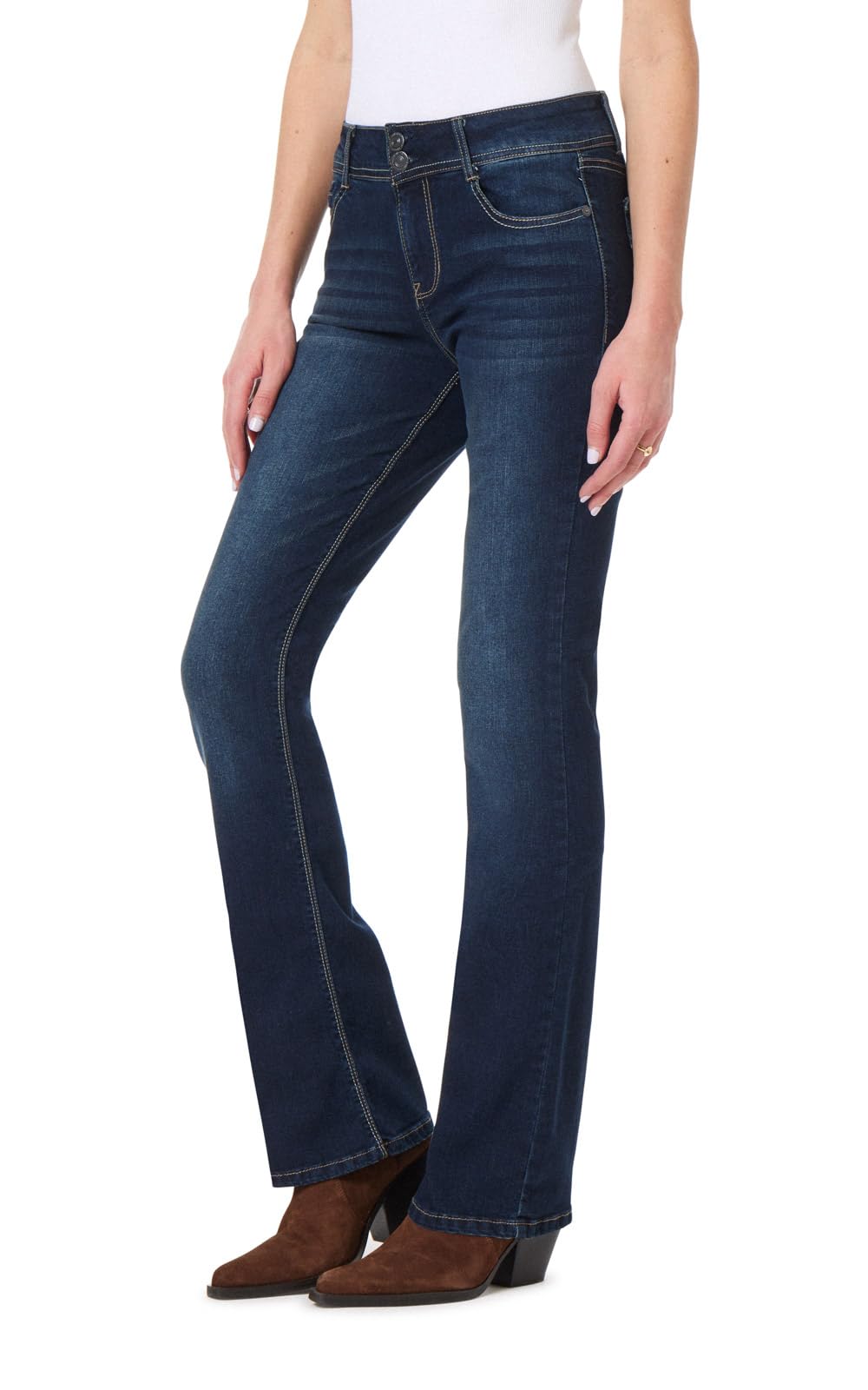 Photo 1 of WallFlower Women's InstaStretch Luscious Curvy Bootcut Jeans, Betsy Pure, 0 Short