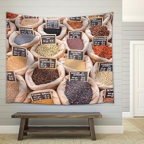 Spice Market - Fabric Wall Tapestry Home Decor - 51x60 inches