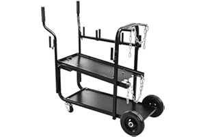 HFT Vulcan 350 Lbs. Capacity Welding Cart with Rugged Two-tier Shelf Vulcan